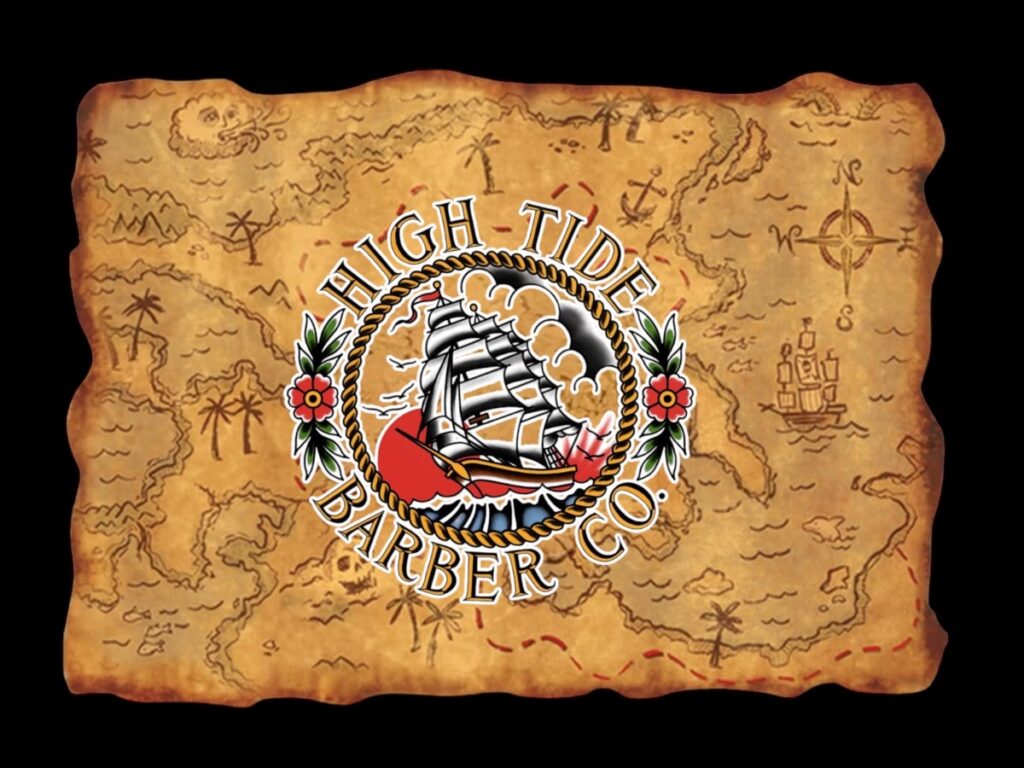 high tide barber lakearrowhead logo